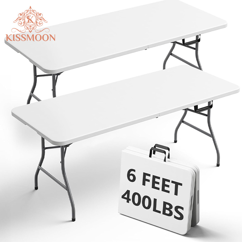 Modern Plastic Outdoor Furniture Foldable Suitcase Design Picnic &amp; Camping Table for Events Banquet Party