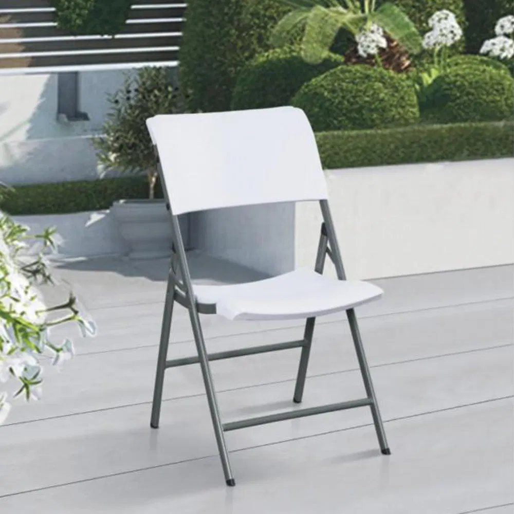 White Resin Folding Chair Outdoor