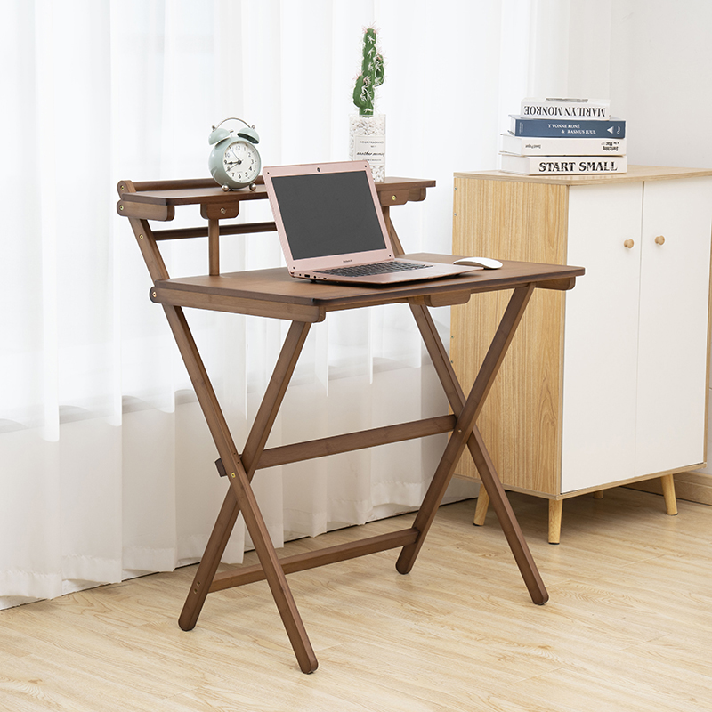Factory Customized Multifunctional Bamboo Kids Table and Chair Adult Folding Study Desk for Student