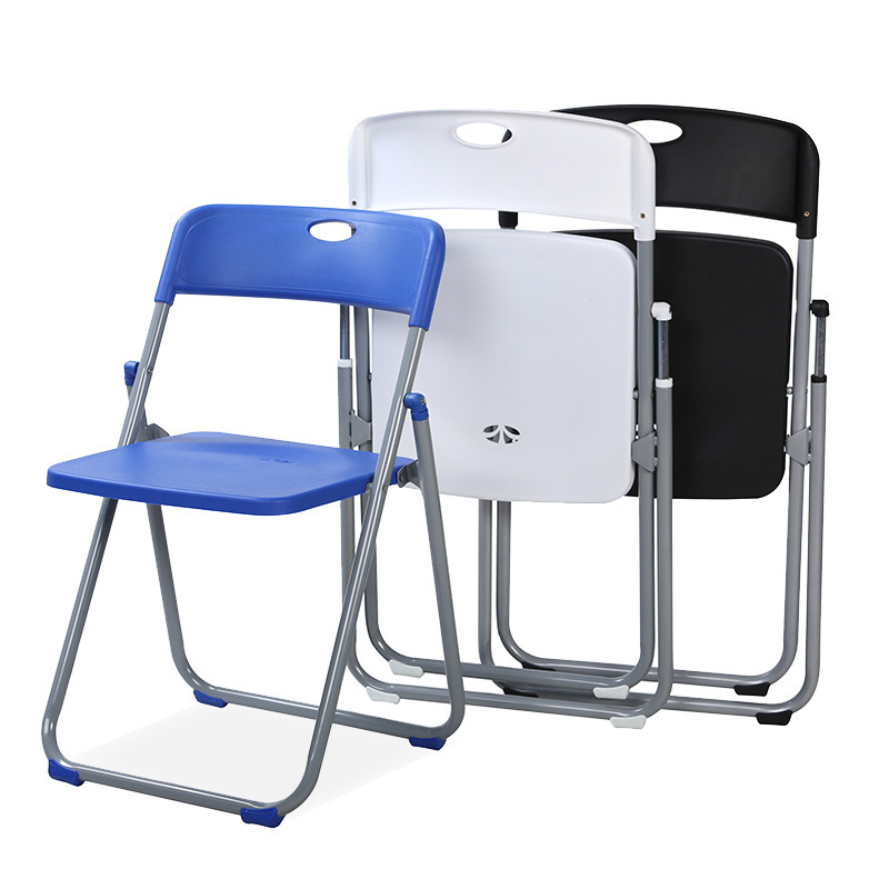 Modern Multi-color Restaurant Folding Dining Chair Plastic &amp; Steel Durable Outdoor Use for Commercial Spaces
