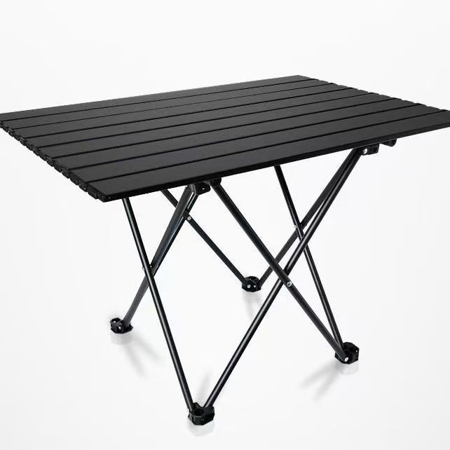 Simple Small Rectangular Folding Table with Folding Legs Egg Roll Design Casual Style Portable Outdoor Night Market Stall Use