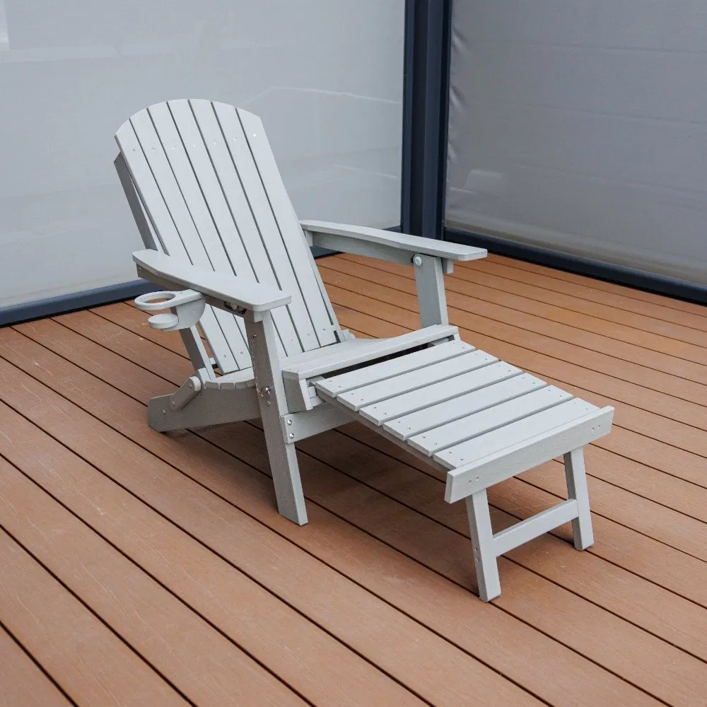 Outdoor Waterproof HDPE Adirondack Chair Modern Plastic Wood Adirondack Chair HDPE Resin Folding