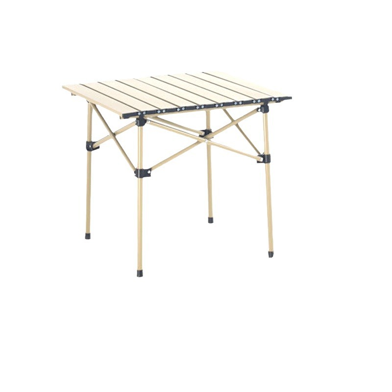Wholesale Stock Outdoor Camping Egg Roll Table Convenient Foldable Square Metal Non-Slip Stable for Picnic Parties