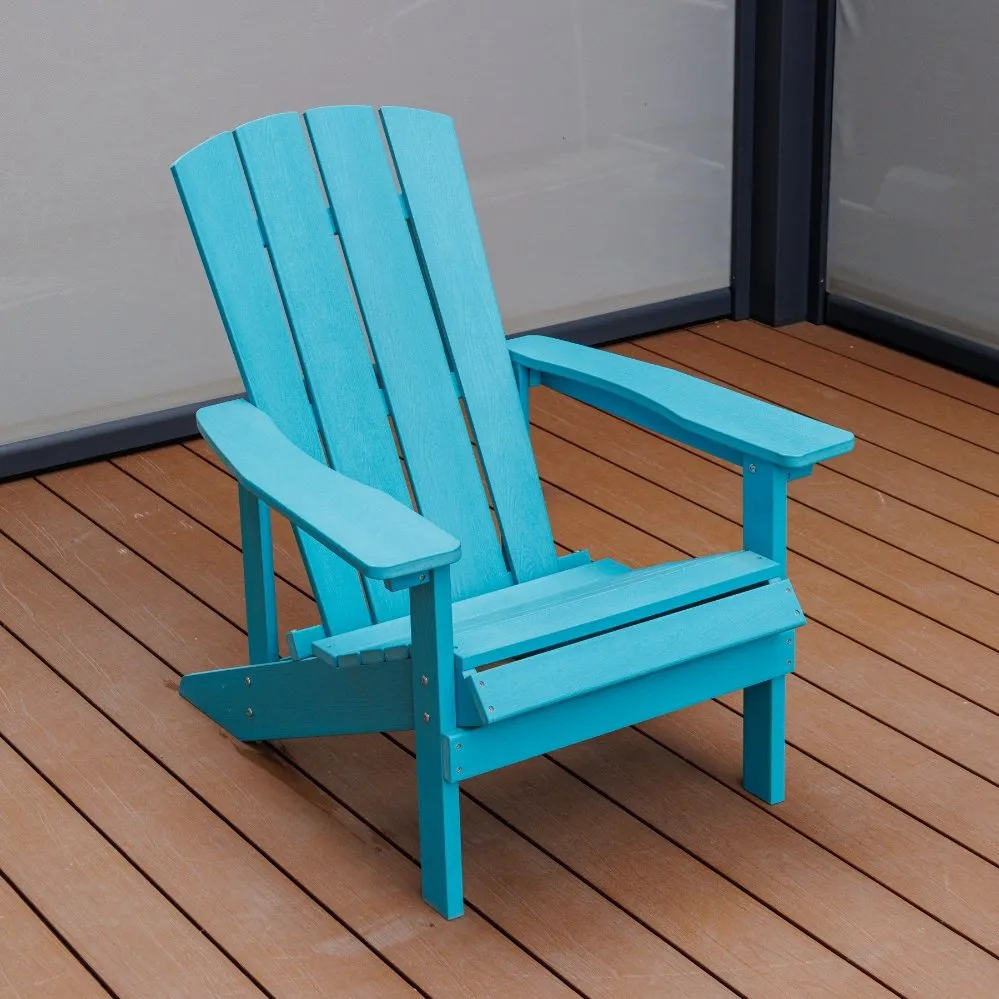Outdoor Waterproof HDPE Adirondack Chair Modern Plastic Wood Adirondack Chair HDPE Resin Folding