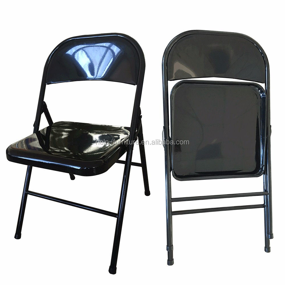 Multi-Application Metal Folding Chair Steel Leisure Chair For Outdoor Bedroom Hotel School Park Apartment Gym Use