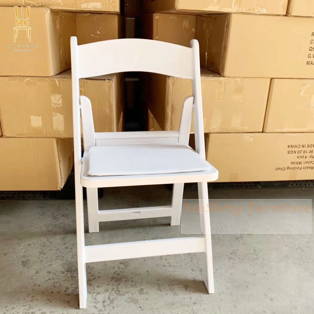 Hot Sale Foldable Chair Wedding Event Plastic Wimbledon Garden Chairs White Resin Folding Chair Outdoor