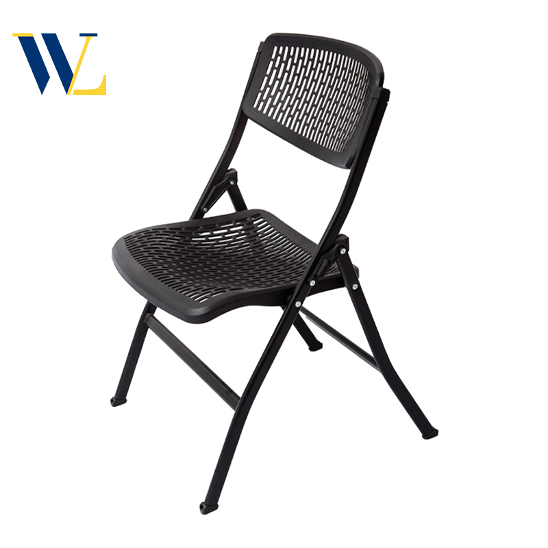 Modern Portable Mesh Back Foldable Office Chair Plastic Design Adjustable Height for Home Business Meetings Training