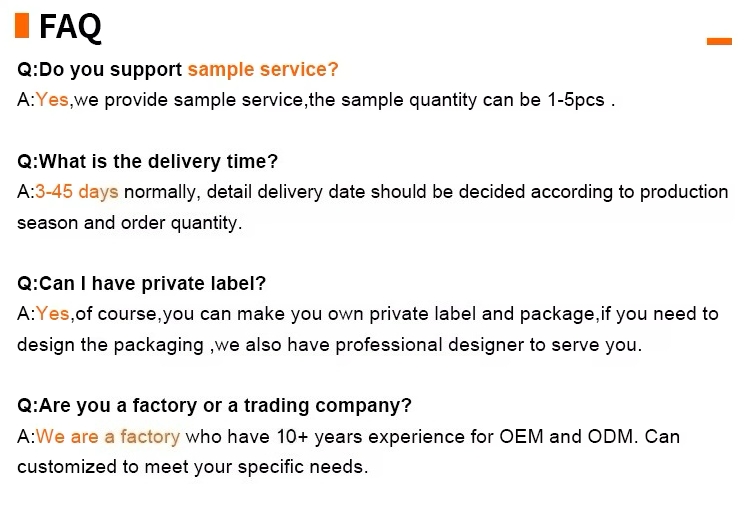 Product storage details