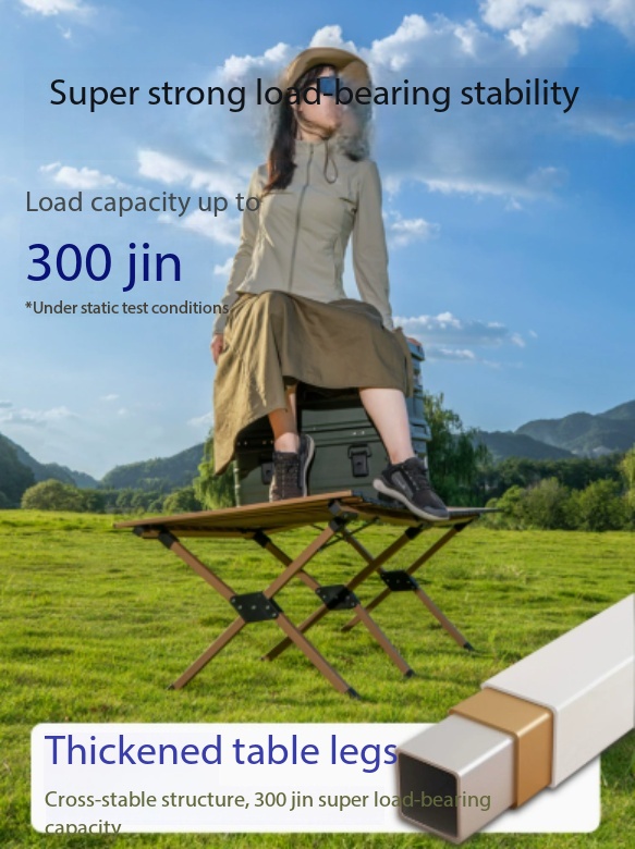 Outdoor Carbon Steel &amp; Egg Roll Tables Modern Simplicity Design Portable for Camping Picnic Street Vending