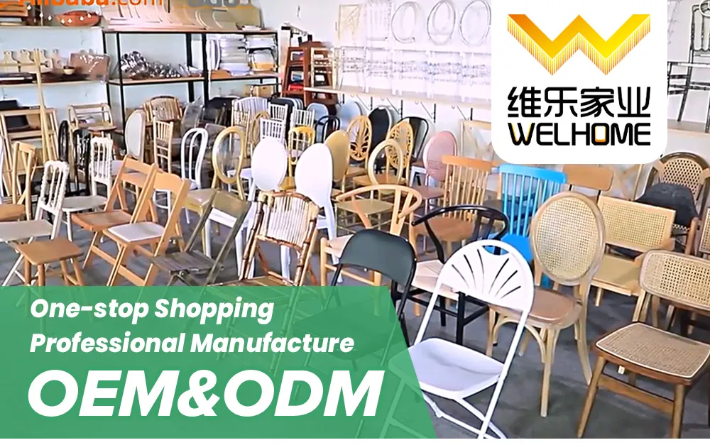 Modern Wholesale Folding Wood Chair with Soft Padded Seat