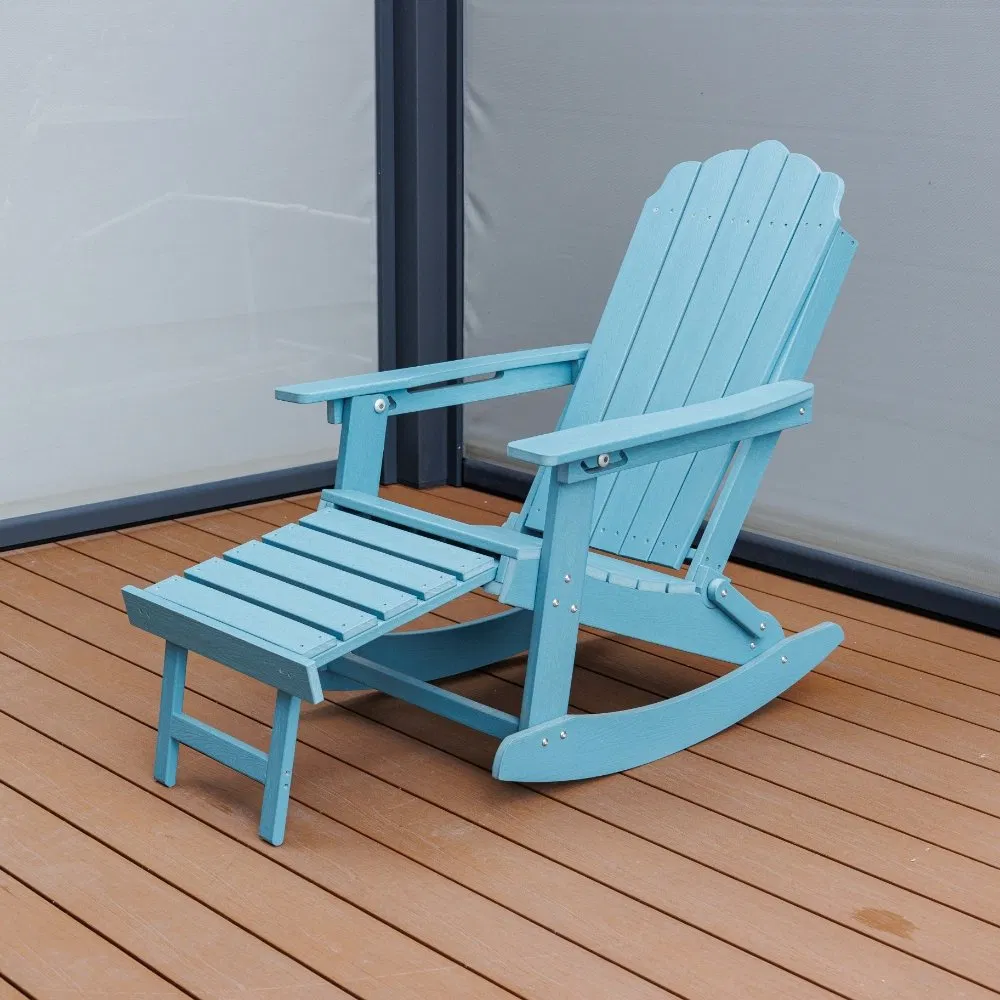 Outdoor Waterproof HDPE Adirondack Chair Modern Plastic Wood Adirondack Chair HDPE Resin Folding