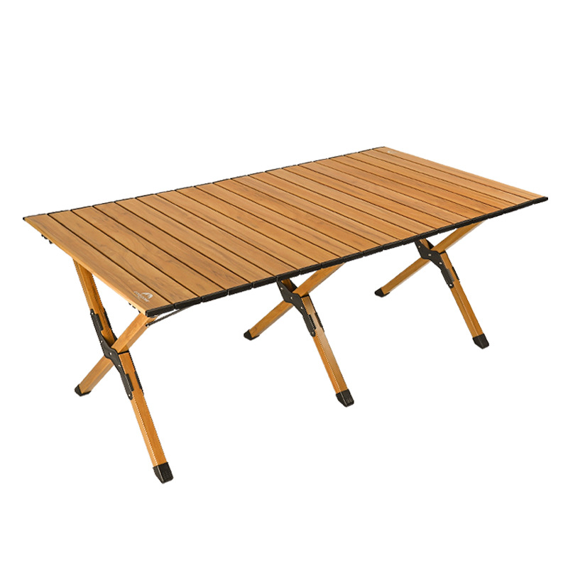 Aluminum Alloy Outdoor Folding Table and Portable Picnic Chair Set for Camping Egg Roll Furniture Durable Metal Equipment