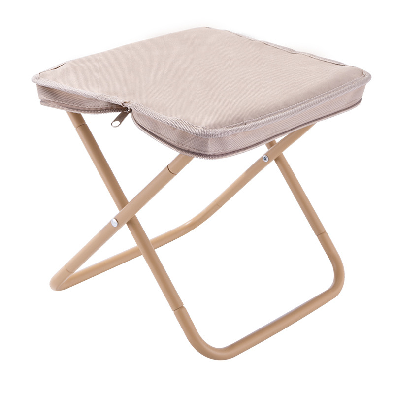 Cross-Border Outdoor Ultra-Light Carbon Steel Folding Chair Handbag Chair Camping Fishing Stool Mini Pocket Small Folding Chair