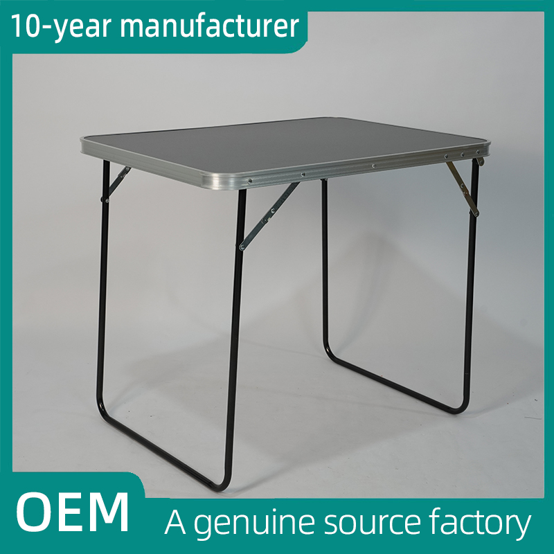 Leader Portable Leg Aluminum Tabletop Small Laptop Coffee Suitcase Camping Picnic Folding Table