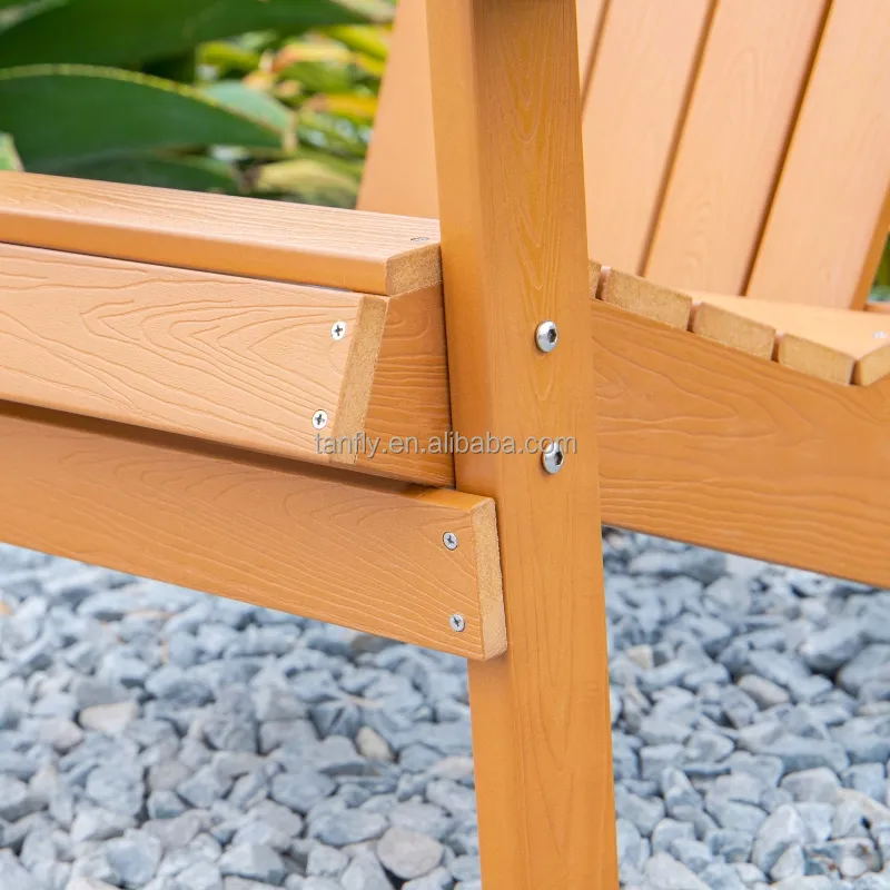 Outdoor Waterproof HDPE Adirondack Chair Modern Plastic Wood Adirondack Chair HDPE Resin Folding