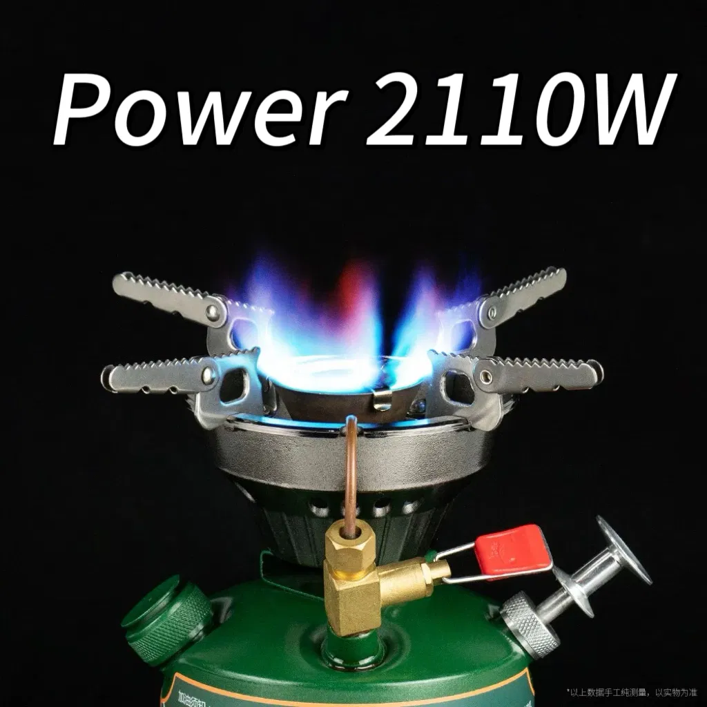 Integrated Gasoline Stove, No Preheating Required, Multi-Functional Portable Gas Stove for Picnics and Camping Mini Cooker