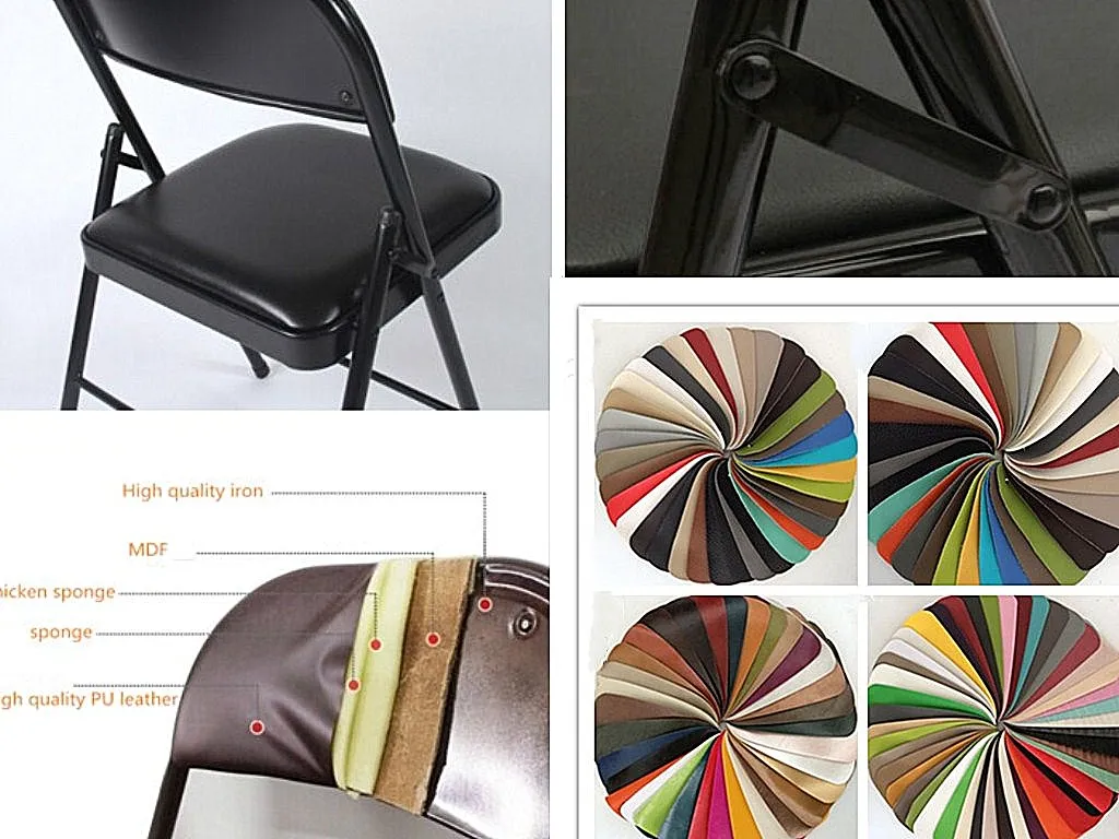 Living Room Using Padded Cheap Metal Folding Chairs