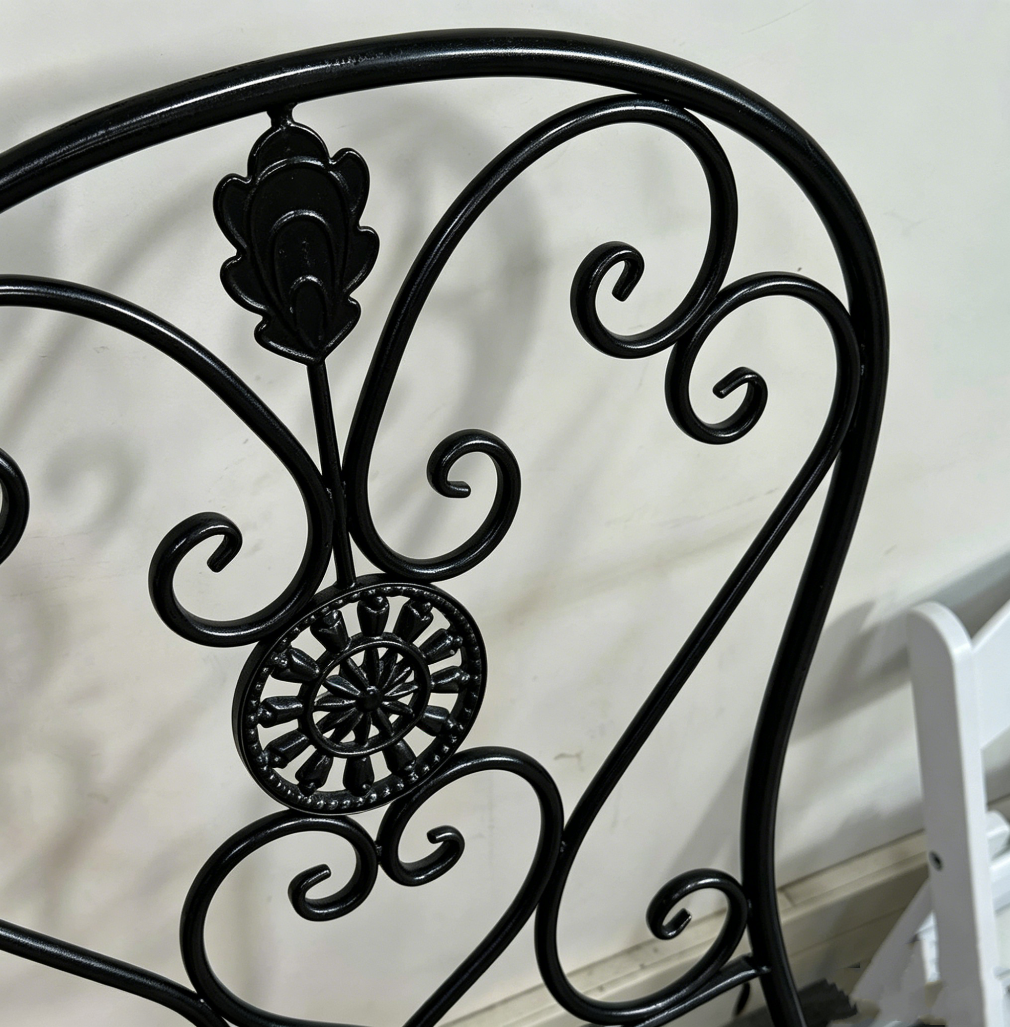 Foldable Metal Wedding Chair Folded Flat