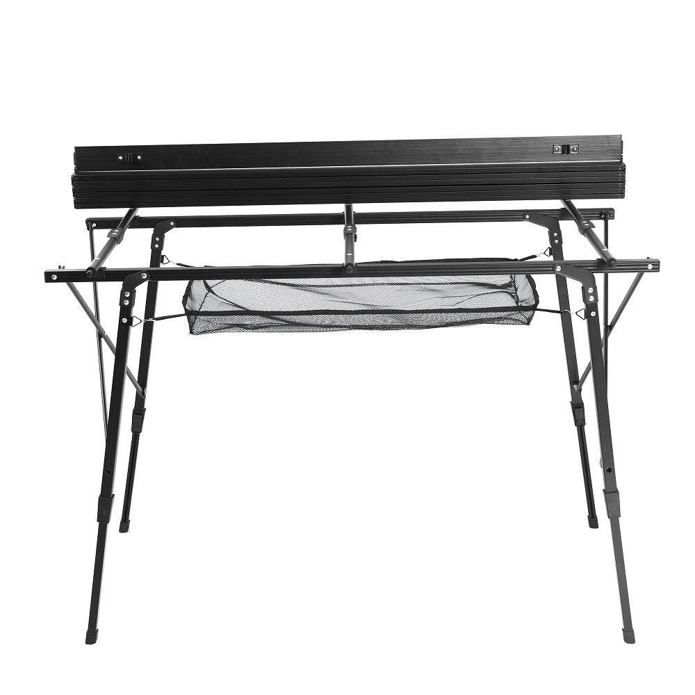 Modern Design Aluminum Outdoor Egg Roll Table 120x70 Foldable Dining Stable Construction for Camping Courtyard Outdoor Furniture