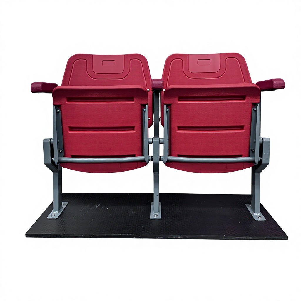 HDPE VIP Foldable Stadium Chair Steel Frame Seats Tip up Seating for Football Basketball Stadium CS-ZZB-GL