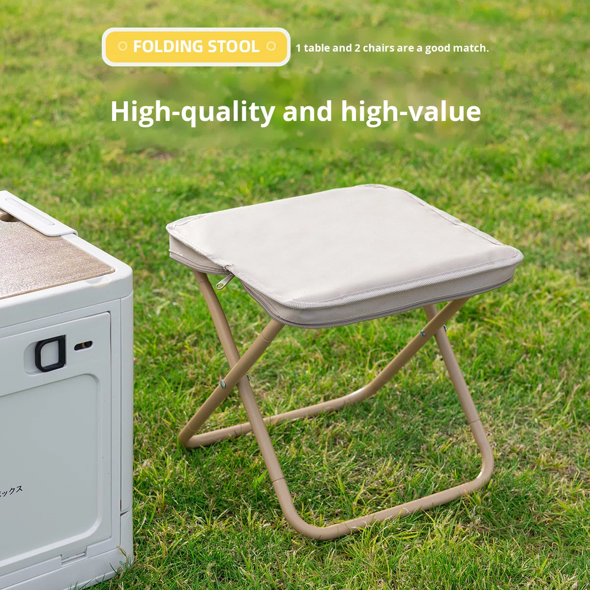 Cross-Border Outdoor Ultra-Light Carbon Steel Folding Chair Handbag Chair Camping Fishing Stool Mini Pocket Small Folding Chair