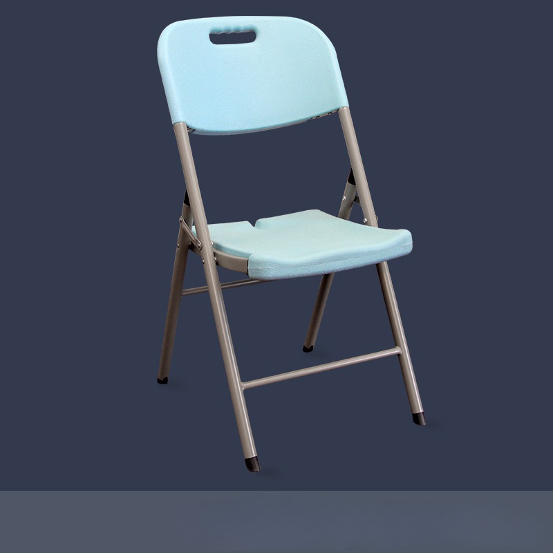 Contemporary Design Blow-Molded Folding Chair with Convertible Extendable Backrest Revolving Outdoor Conference Stool