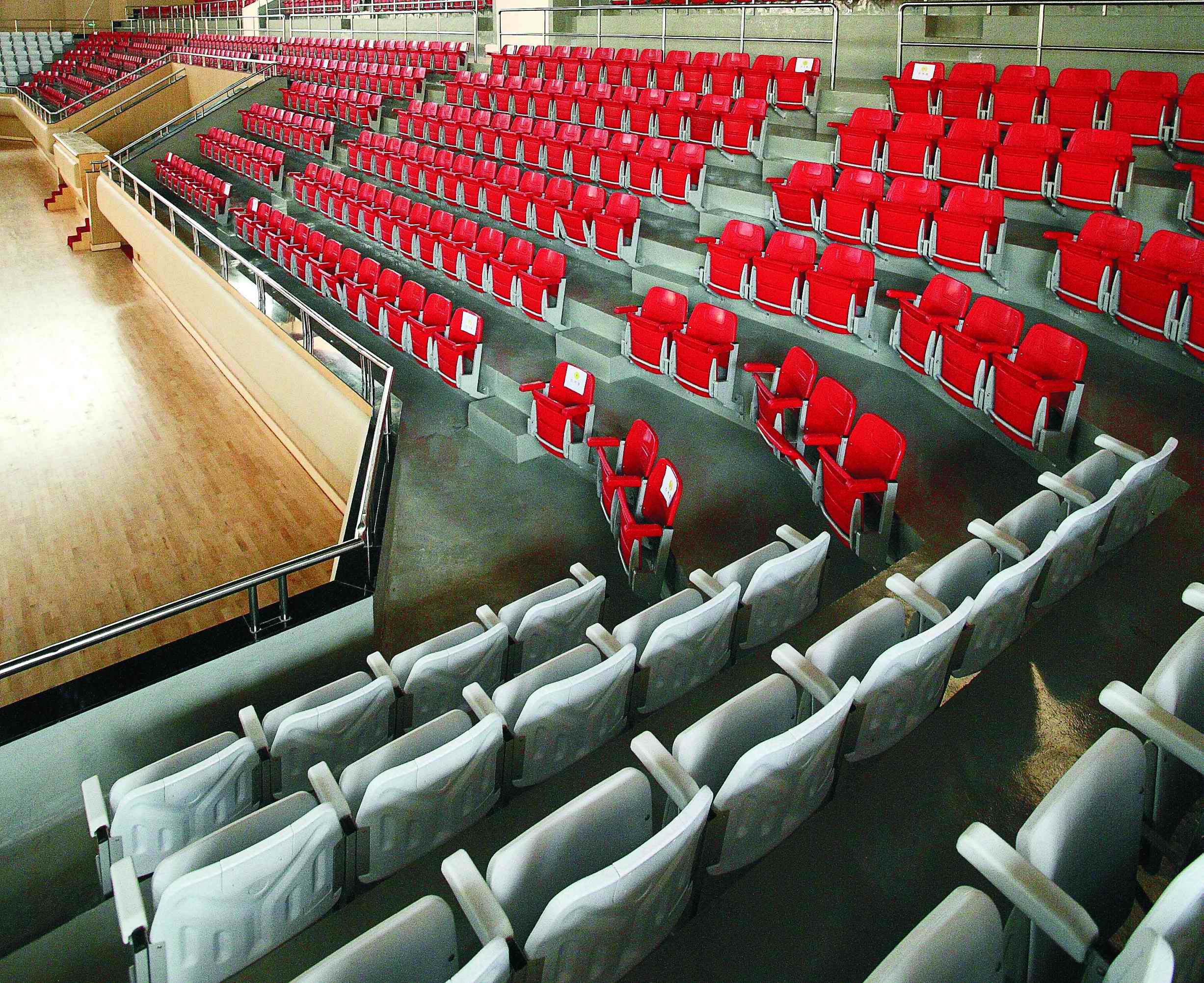 HDPE VIP Foldable Stadium Chair Steel Frame Seats Tip up Seating for Football Basketball Stadium CS-ZZB-GL