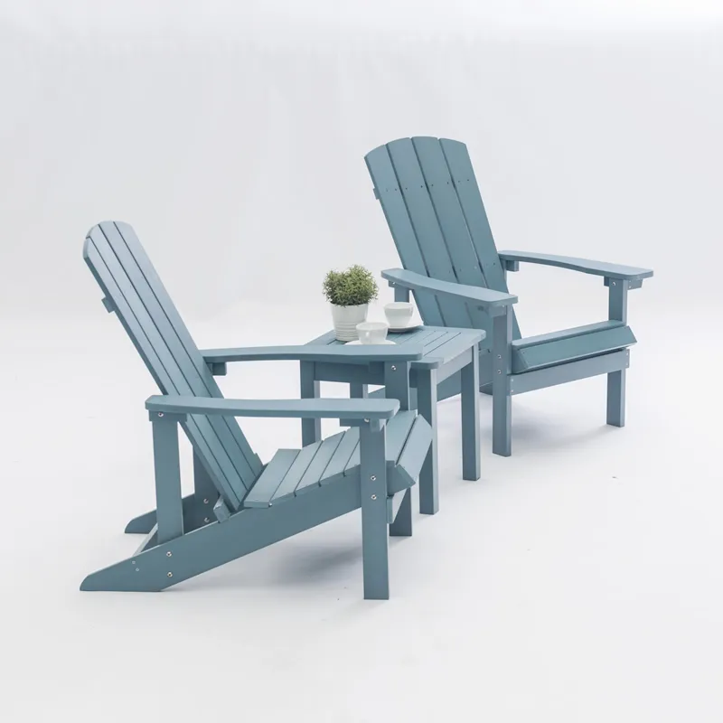 Outdoor Waterproof HDPE Adirondack Chair Modern Plastic Wood Adirondack Chair HDPE Resin Folding