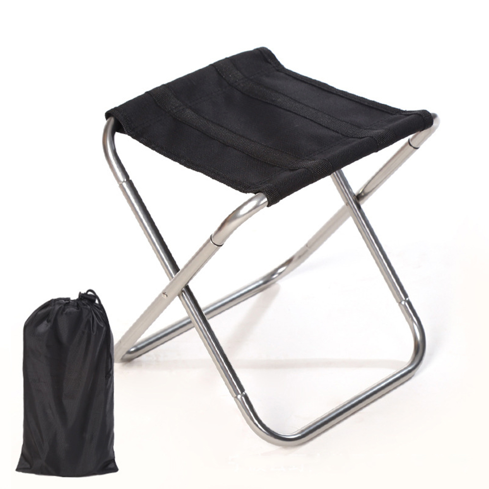 Aluminum Mini Stool Seat Portable Folding Chair Carry Bag for Outdoor Activities-for Fishing Hiking Camping