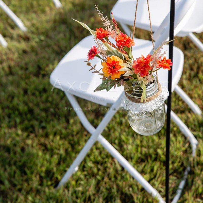 Cheap White Folding Resin Chair Wedding Plastic Chair for Events Restaurant Banquet