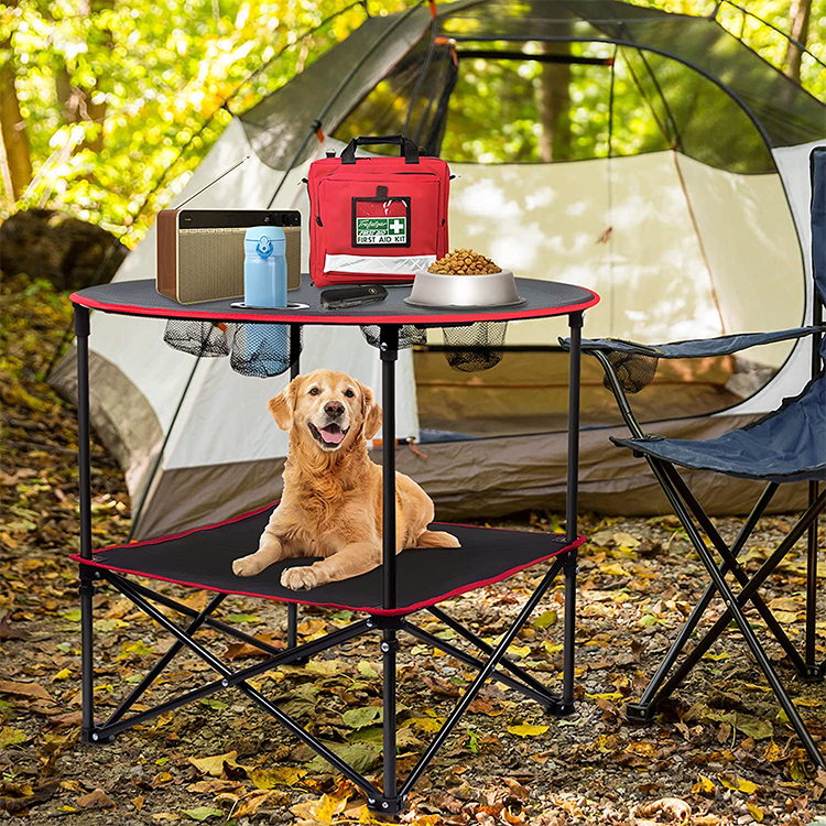 Modern 1.2m Aluminum Portable Folding Table 600D Oxford Portable Beer Pong Game Outdoor Foldable Picnic Suitcase Chair Set