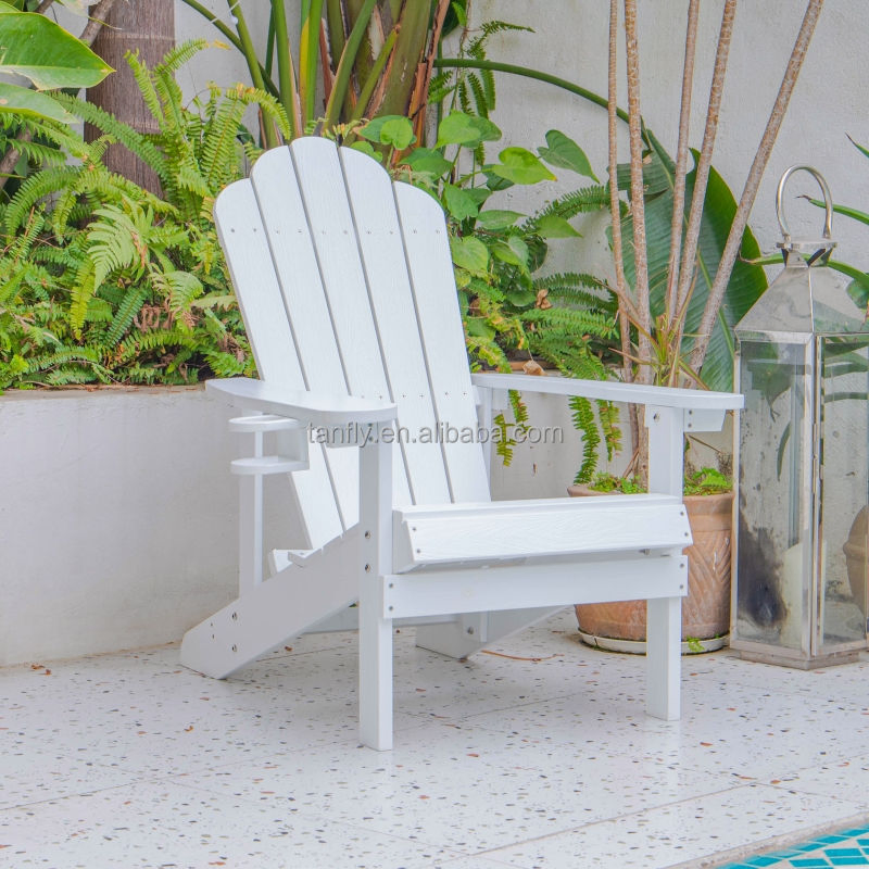 High Quality Waterproof Outdoor Garden Foldable Plastic Resin Adirondack Chair HDPE