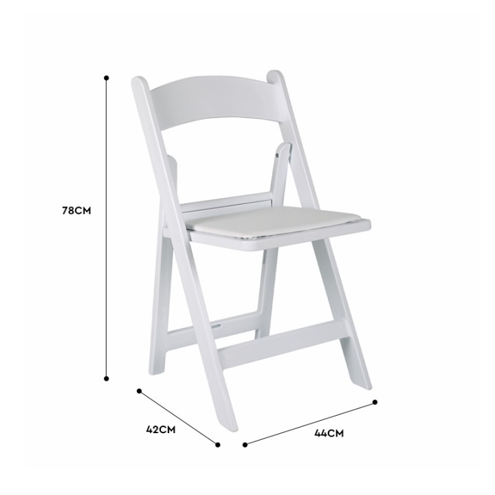 High Quality Environmentally Friendly Easy-to-Clean Resin Padded Folding Chair for Bar Party
