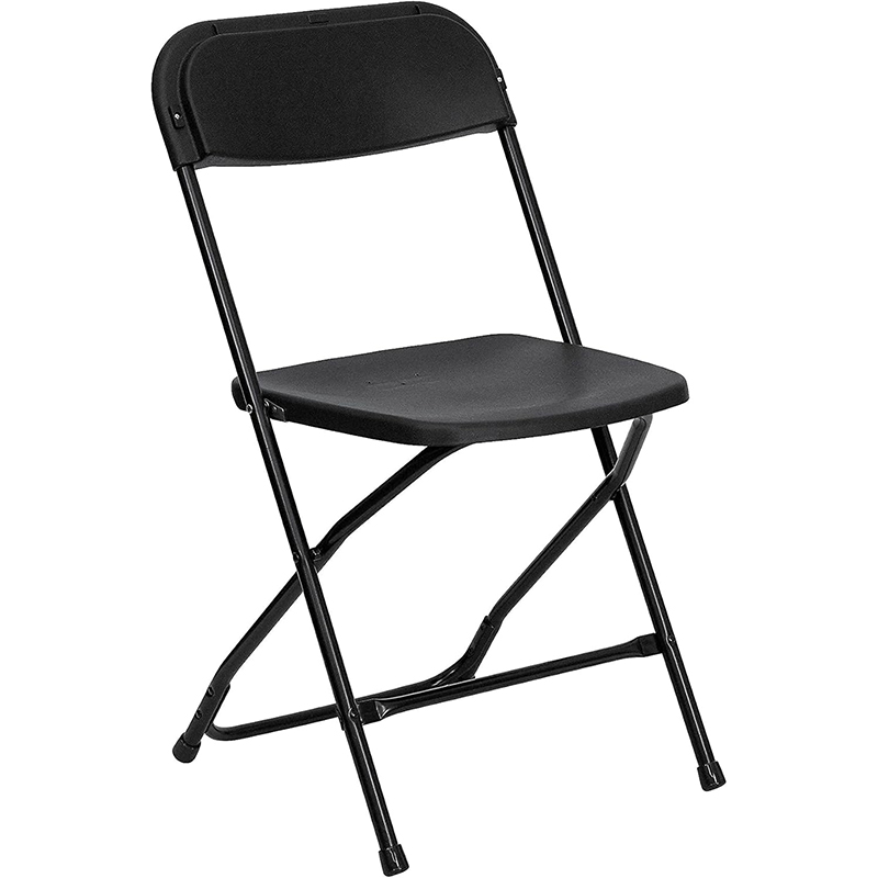 White Plastic Folding Chair Steel Frame Commercial Event Chair for Office Wedding Party Picnic Kitchen Dining Church School