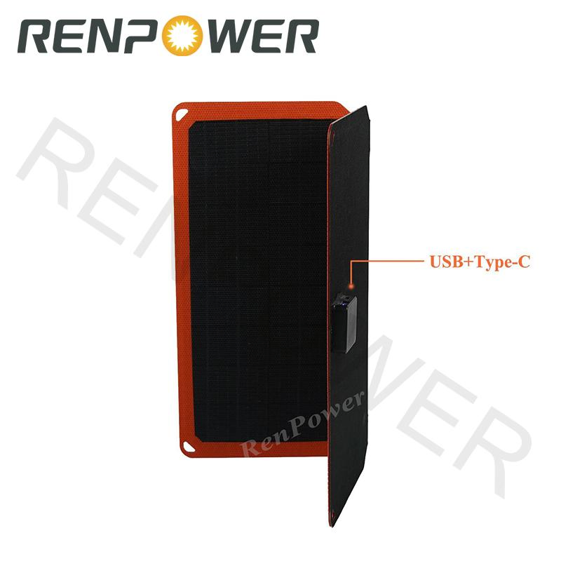20W Integrated Foldable Portable Solar Panel for Hiking Camping Picnic Charger