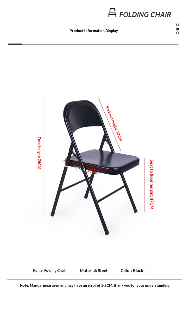 All-Steel Folding Chair View 8