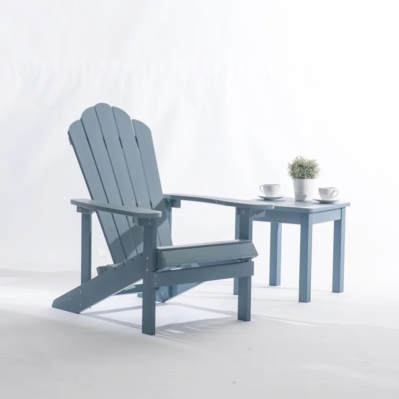 Outdoor Waterproof HDPE Adirondack Chair Modern Plastic Wood Adirondack Chair HDPE Resin Folding