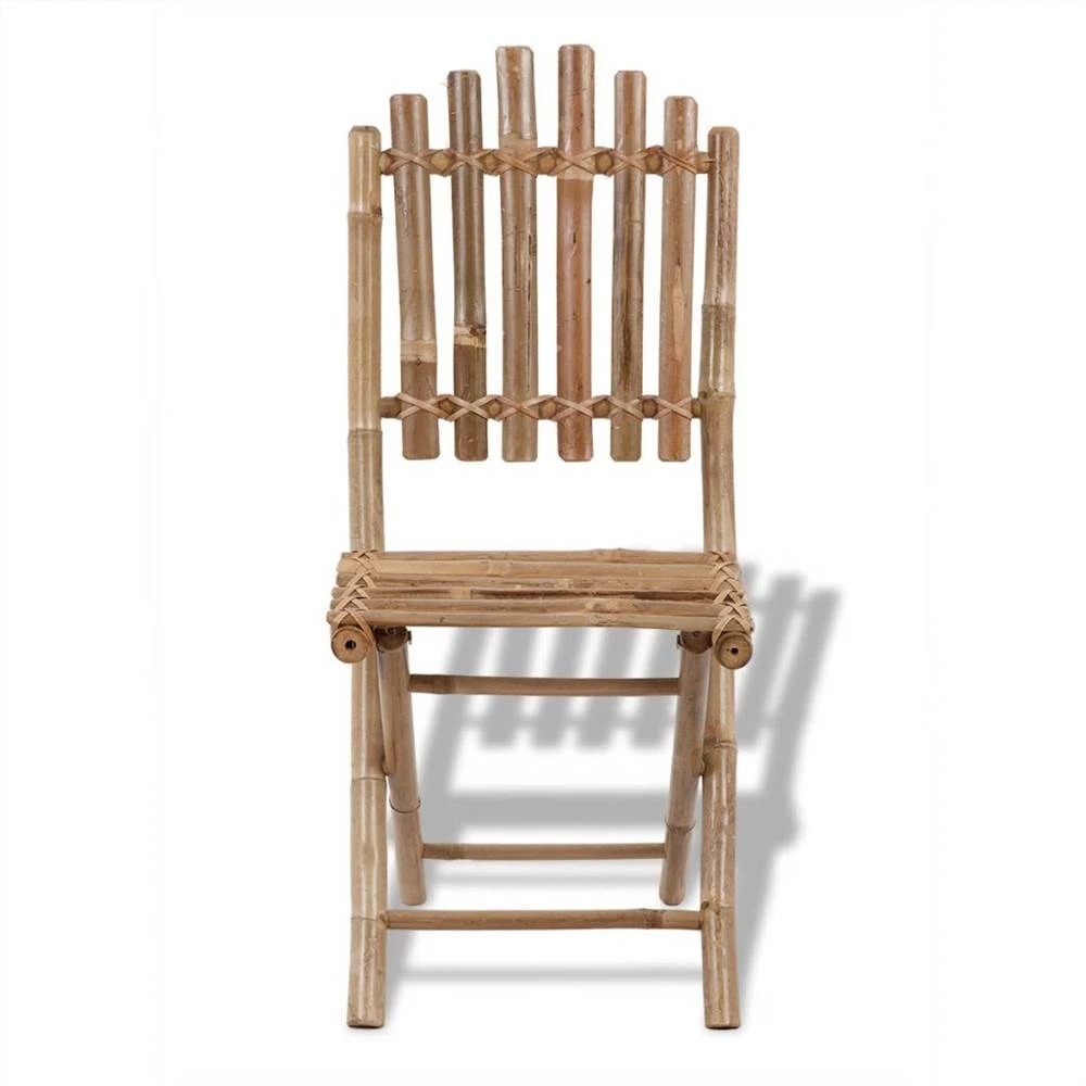 Indoor and Outdoor Bamboo Folding Dining Table and Chair Set Wooden Dinning Chairs Wholesale From Vietnamese Manufacturer