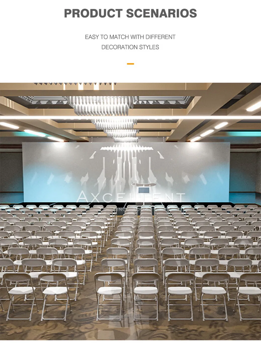 Cheap White Folding Resin Chair Wedding Plastic Chair for Events Restaurant Banquet