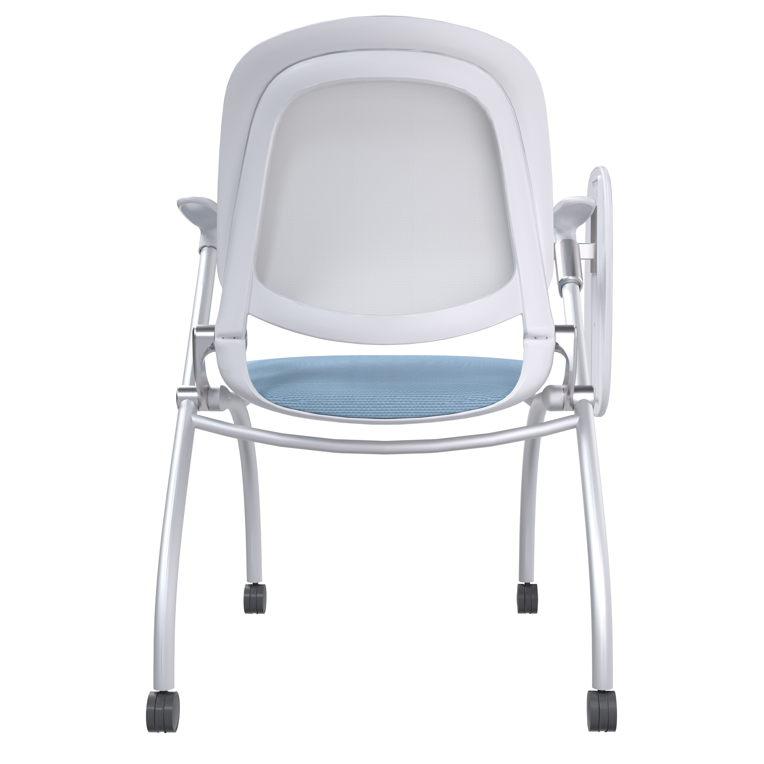 School Office Conference Chair Foldable Mesh Training Chair with Writing Board