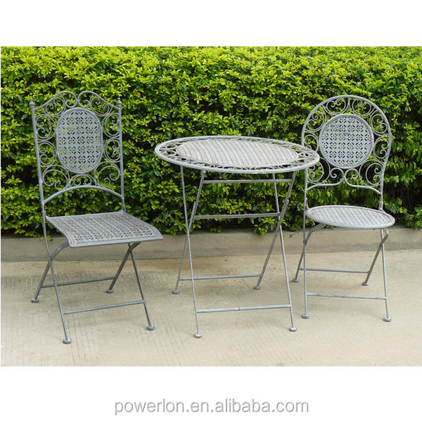 Wrought Iron Chair White Finish