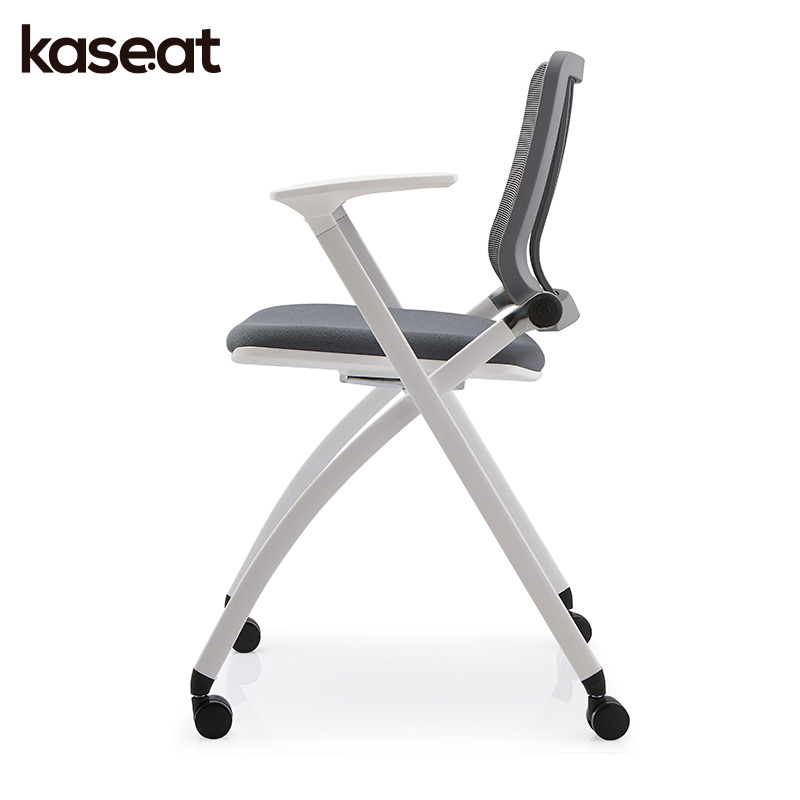 European Ergonomic Fabric Conference Room Folding Chair Mesh Stackable Foldable Training Office Chairs