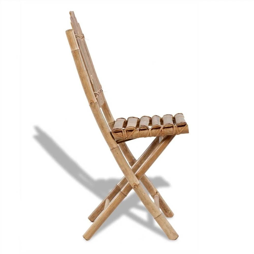 Indoor and Outdoor Bamboo Folding Dining Table and Chair Set Wooden Dinning Chairs Wholesale From Vietnamese Manufacturer