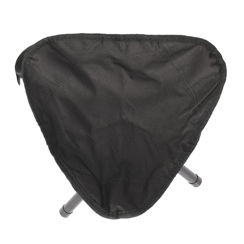 Convenient Stainless Steel Three-Leg Folding Chair Modern Design Mini Camping Stool