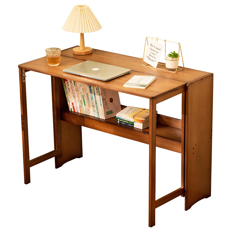 Simple Children's Foldable Adjustable Height Bamboo Study Desk and Chair Set