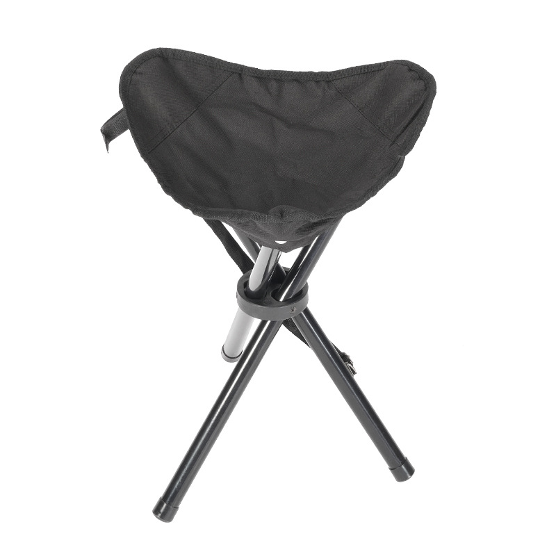 Convenient Stainless Steel Three-Leg Folding Chair Modern Design Mini Camping Stool