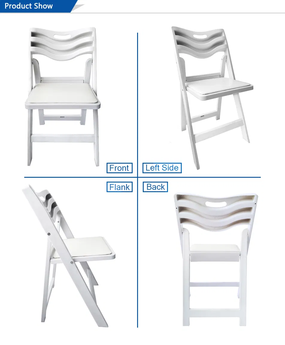 Outdoor Wedding Party Dining Resin Folding Wimbledon Chair Image 1