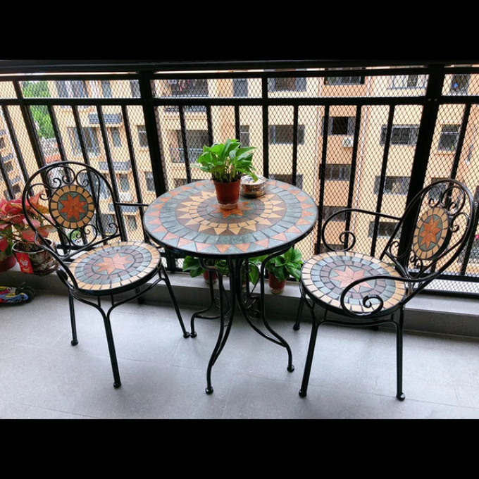 Moroccan Handmade Iron Chairs Luxury Wrought Iron Restaurant Furniture Outdoor Indoor Seating Foldable Cushioned Farmhouse Park