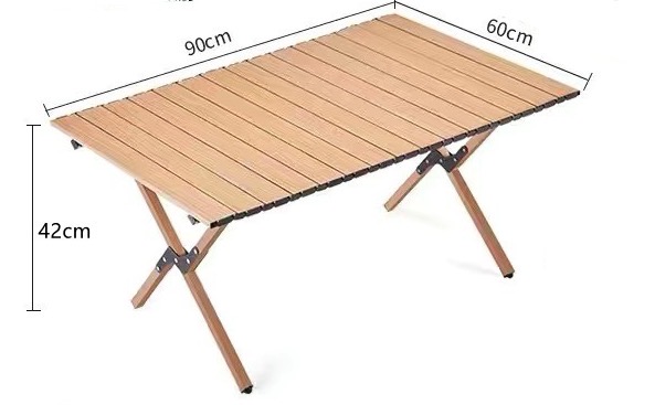 Factory Supply Easy High-carbon Steel Outdoor Camping Table Egg Roll Table Camping Table Foldable