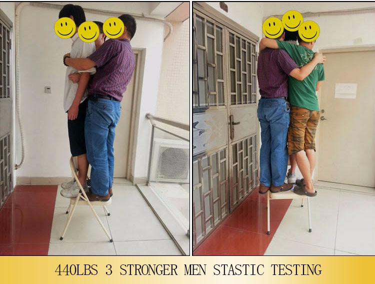Multi-Application Metal Folding Chair Steel Leisure Chair for Outdoor Bedroom Hotel School Park Apartment Gym Use